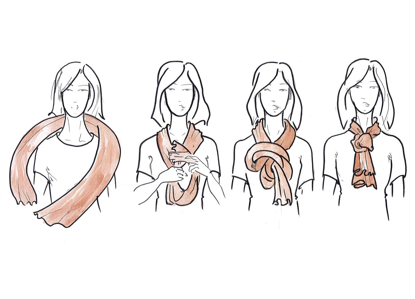 how to tie a scarf