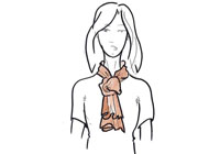 tie a scarf around your neck